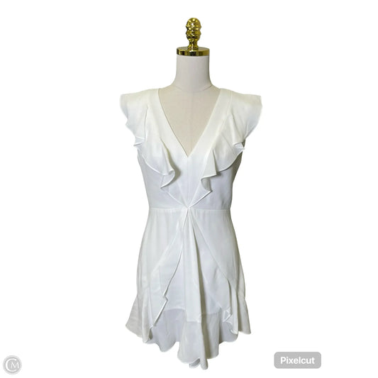 Dress Casual Midi By Bcbgmaxazria In White, Size: M