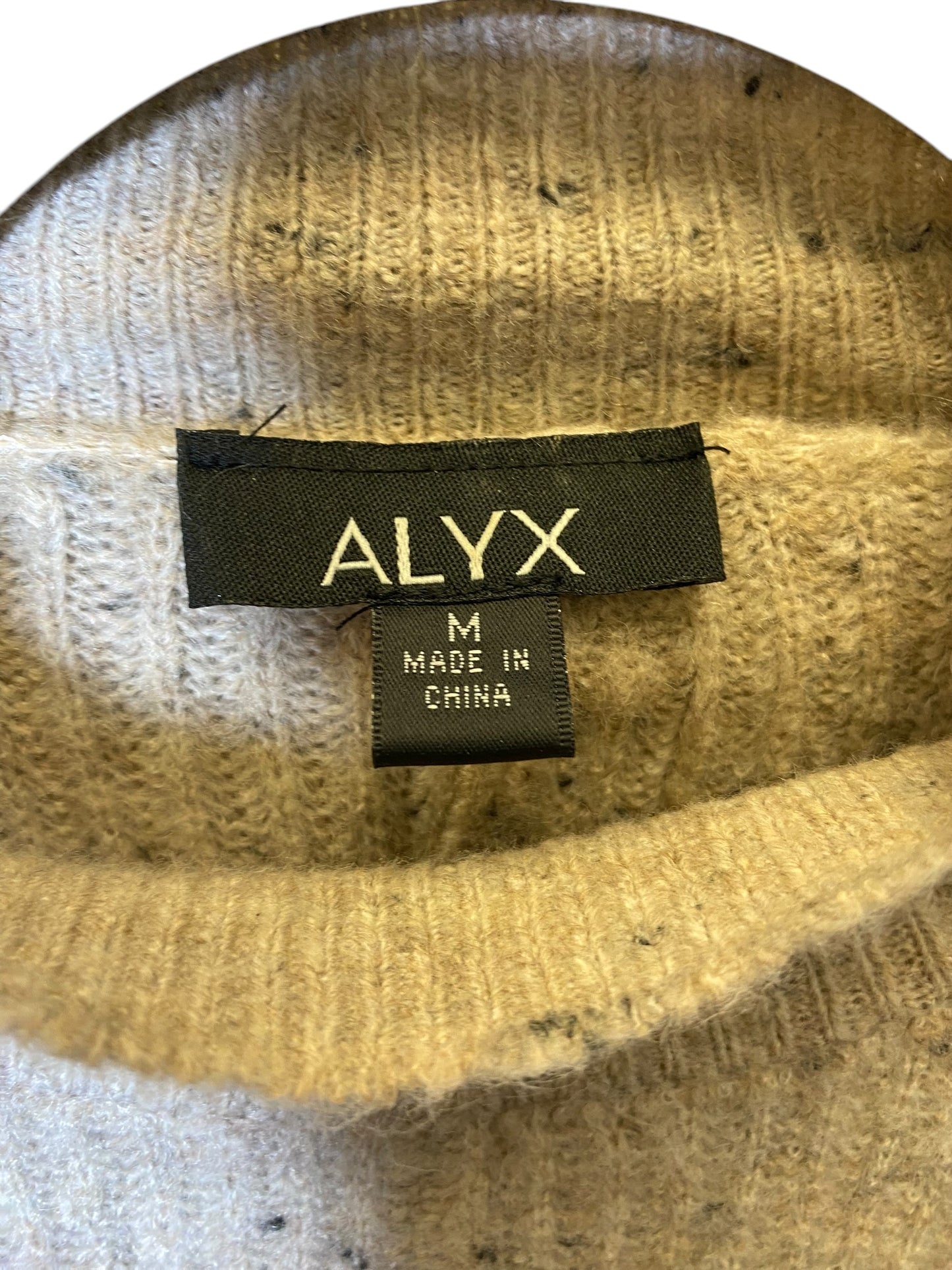 Top Long Sleeve By Alyx In Cream, Size: M