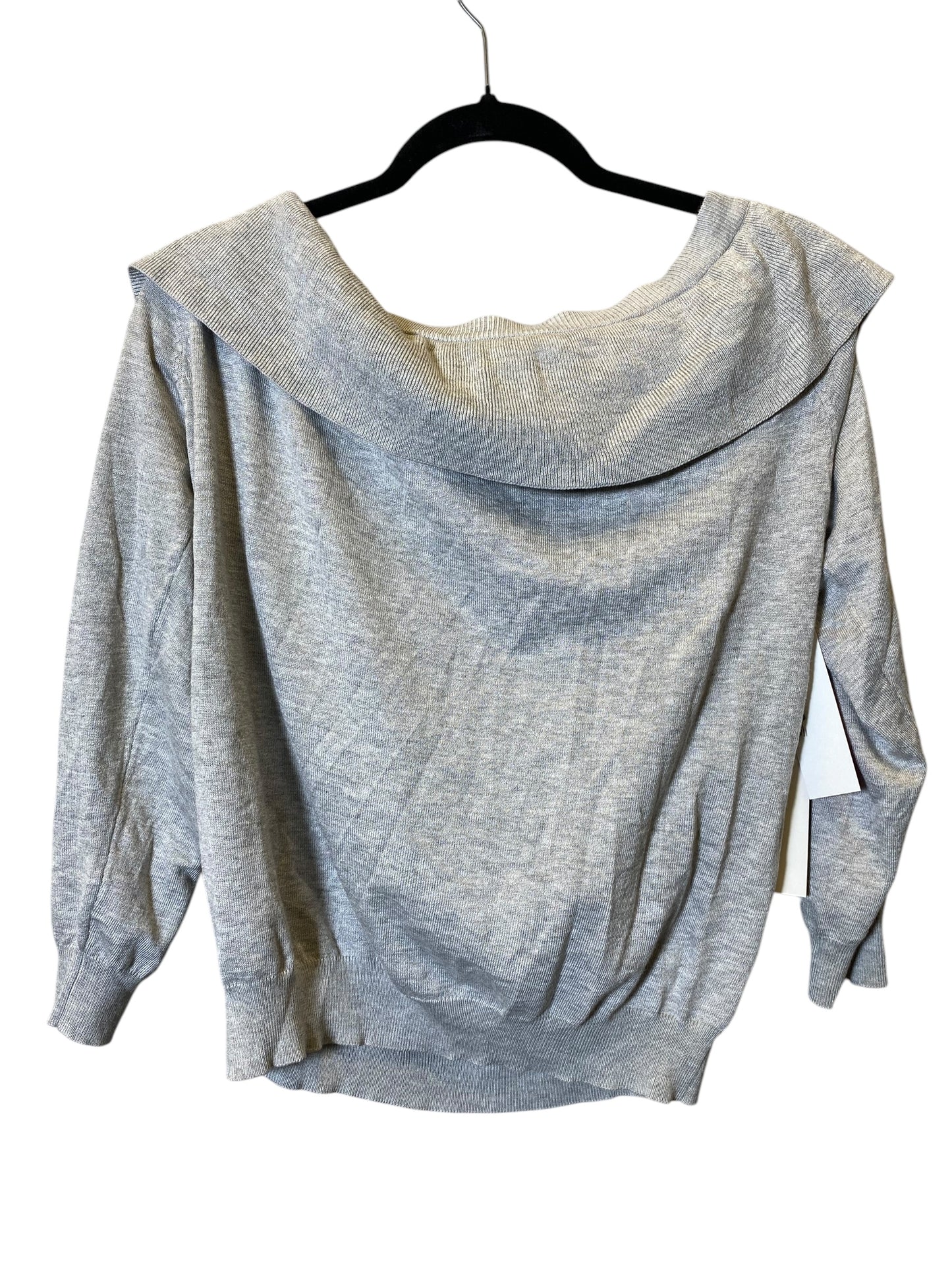 Top Long Sleeve By Cmc In Grey, Size: Xl