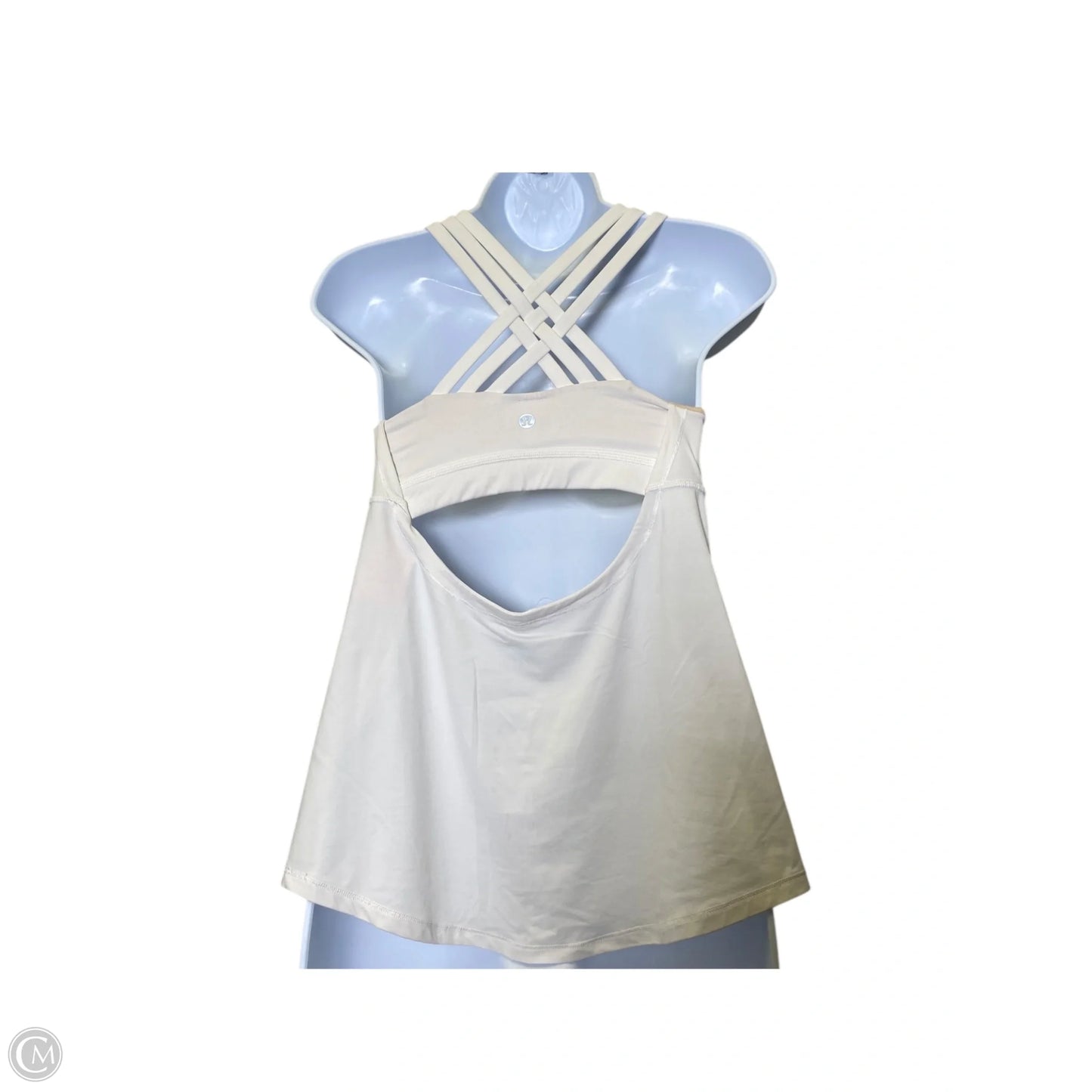 Athletic Tank Top By Lululemon In White, Size: S