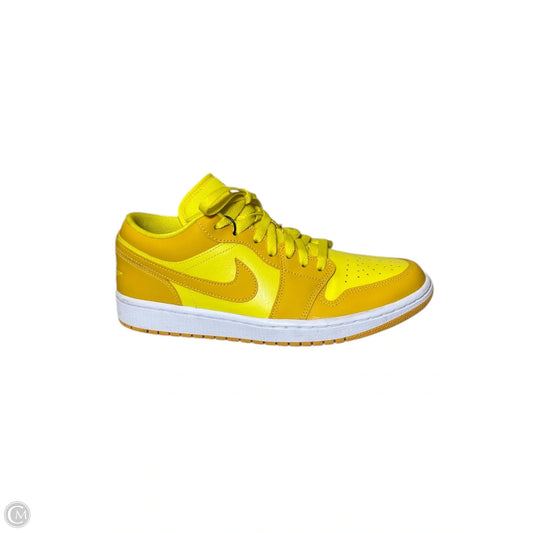 Shoes Luxury Designer By Jordan In Yellow, Size: 10