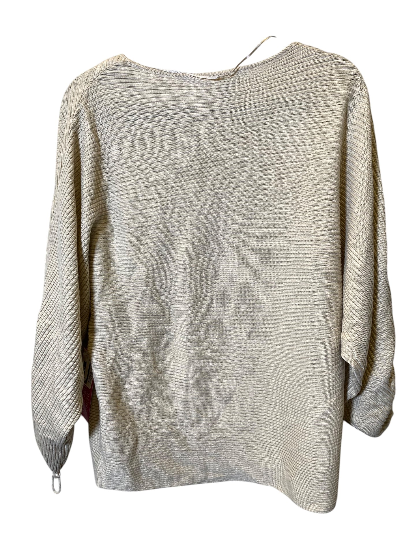 Top Long Sleeve By Ana In Cream, Size: S