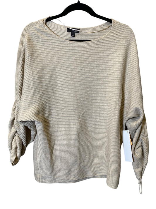 Top Long Sleeve By Ana In Cream, Size: S