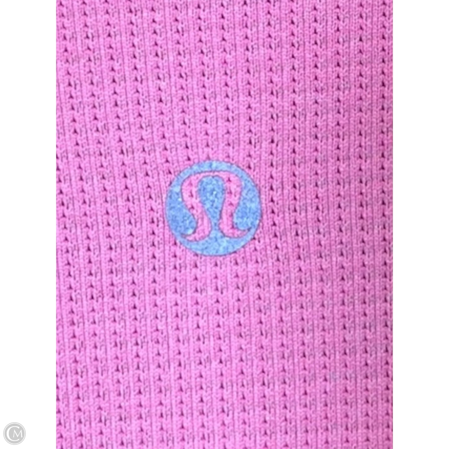 Athletic Top Short Sleeve By Lululemon In Pink, Size: S