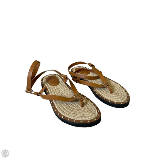 Sandals Designer By Coach In Brown & Tan, Size: 6