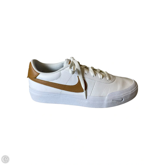 Shoes Athletic By Nike In Tan & White, Size: 7