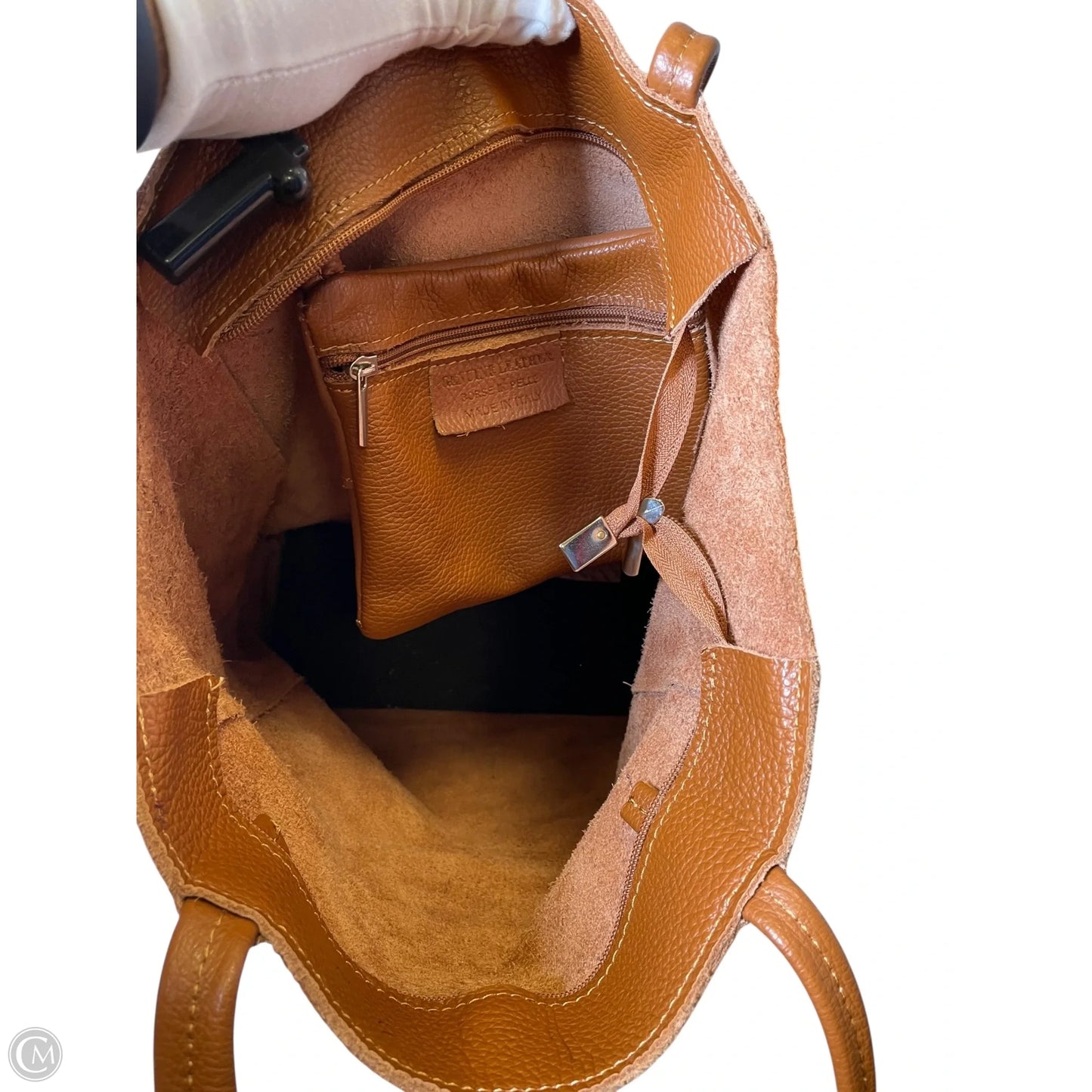 Handbag designer Leather By Borse In Pelle, Size: Medium