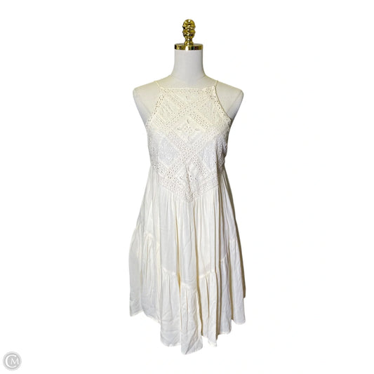 Dress Casual Midi By American Eagle In Cream, Size: S