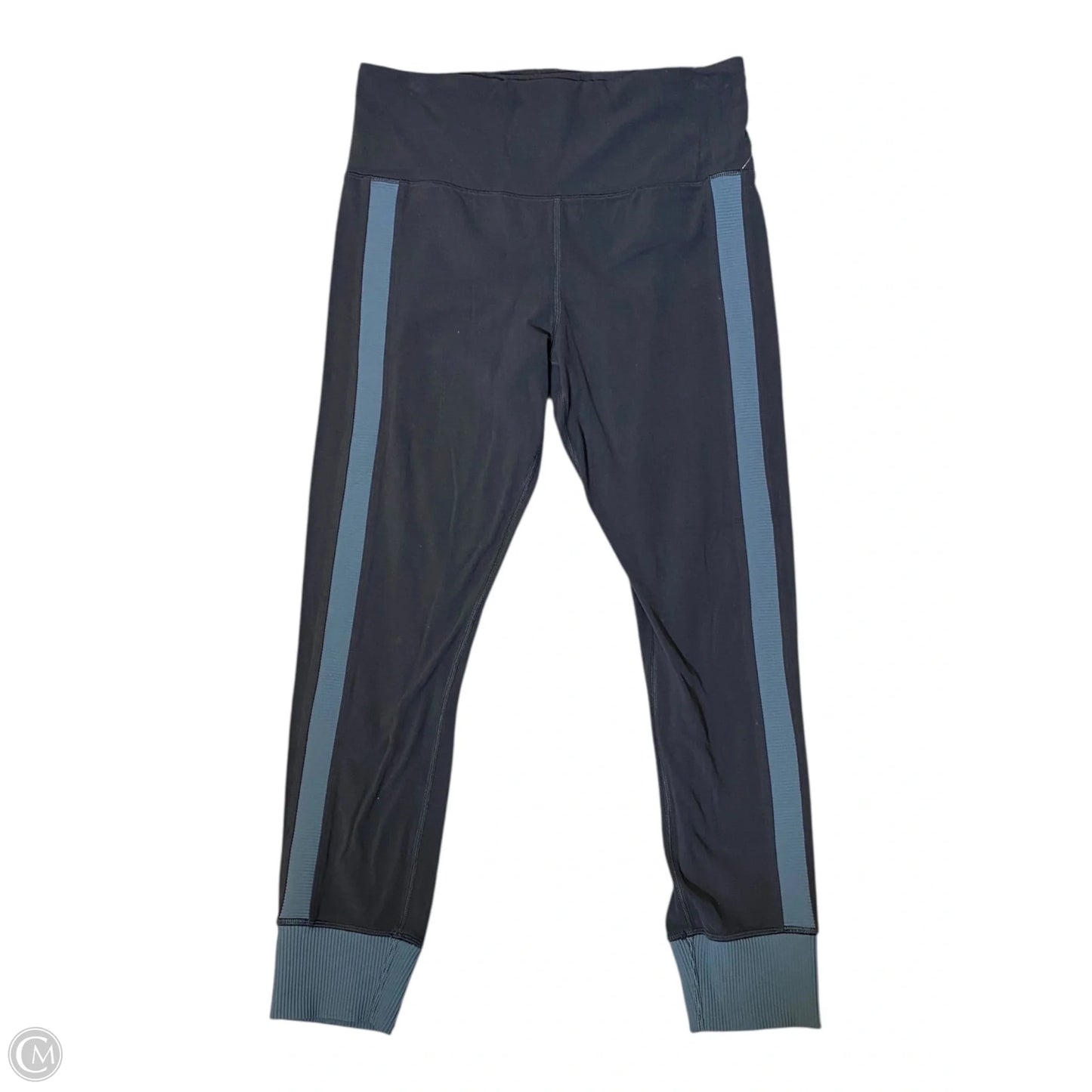 Athletic Leggings By Athleta In Black & Grey, Size: M