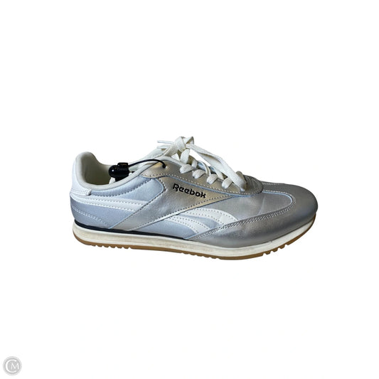 Shoes Athletic By Reebok In Silver, Size: 8.5