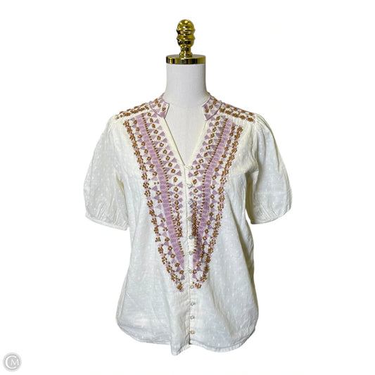 Blouse Short Sleeve By Clothes Mentor In Multi-colored, Size: S