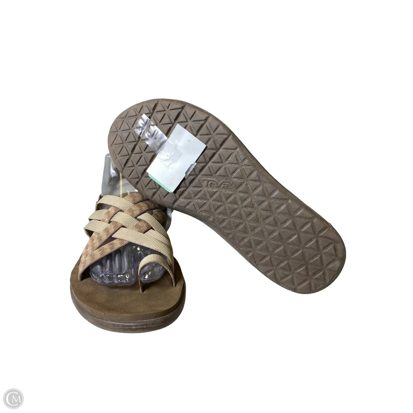 Sandals Flats By Teva In Tan, Size: 9