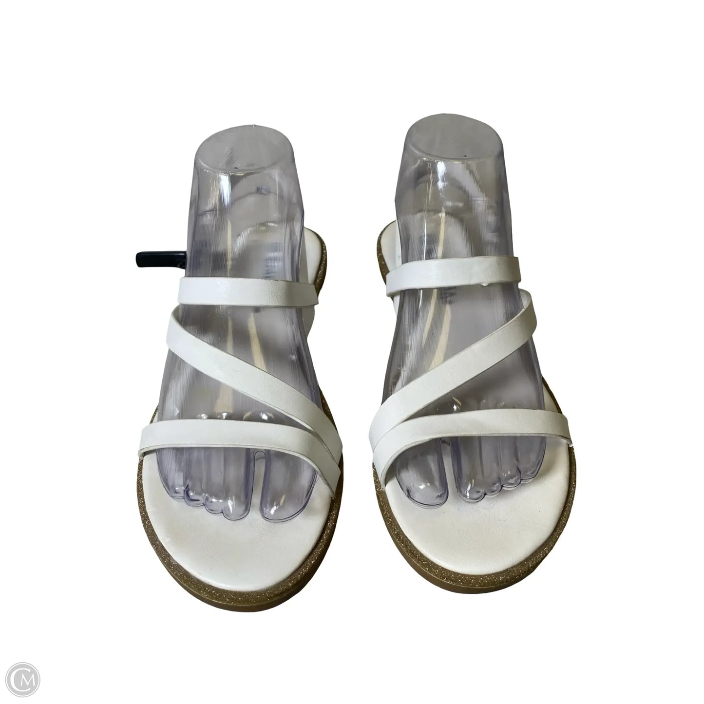 Sandals Flats By Spring Step In White, Size: 7.5