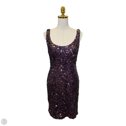 Dress Party Midi By Suzi Chin In Purple, Size: L