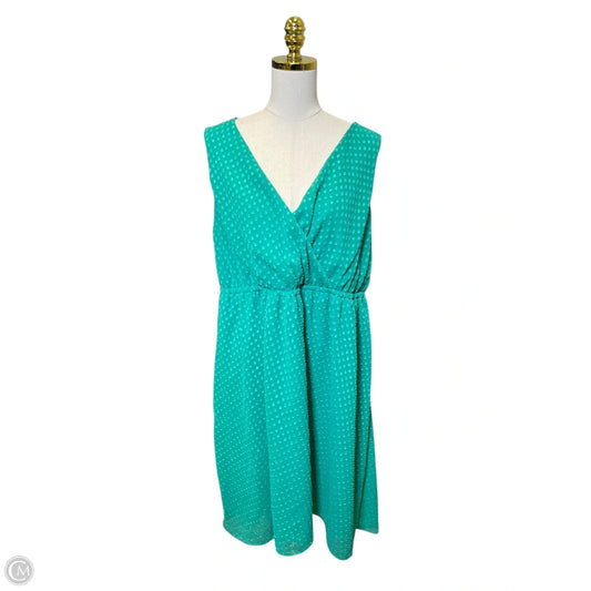 Dress Casual Midi By Lane Bryant In Green, Size: 1x