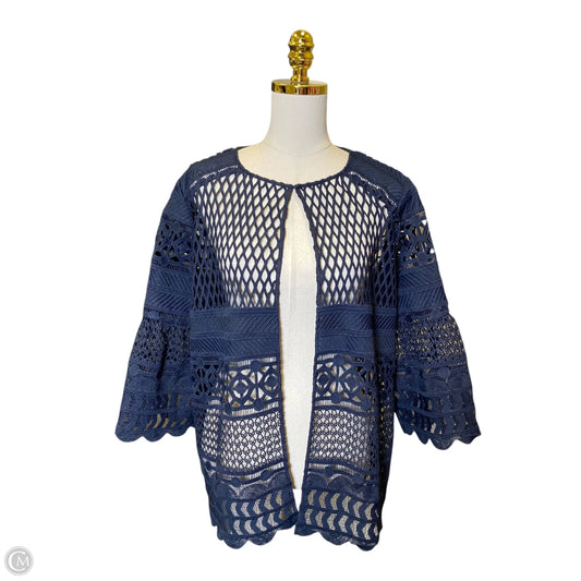 Cardigan By Chicos In Blue, Size: L