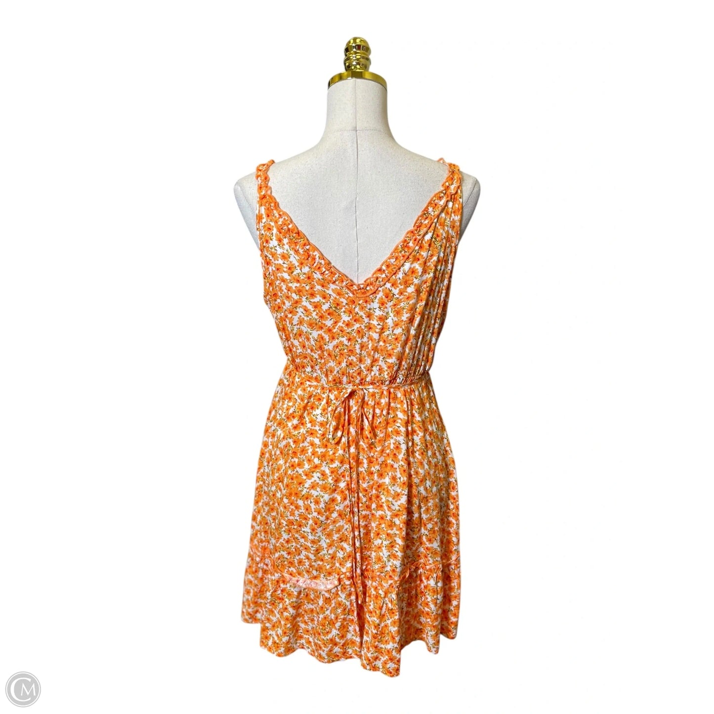 Dress Casual Midi By Miss Sparkling In Orange, Size: M