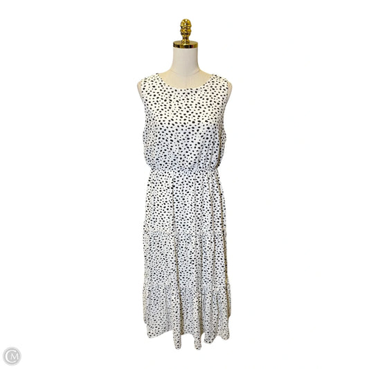 Dress Casual Maxi By Vanilla Bay In Polkadot Pattern, Size: L