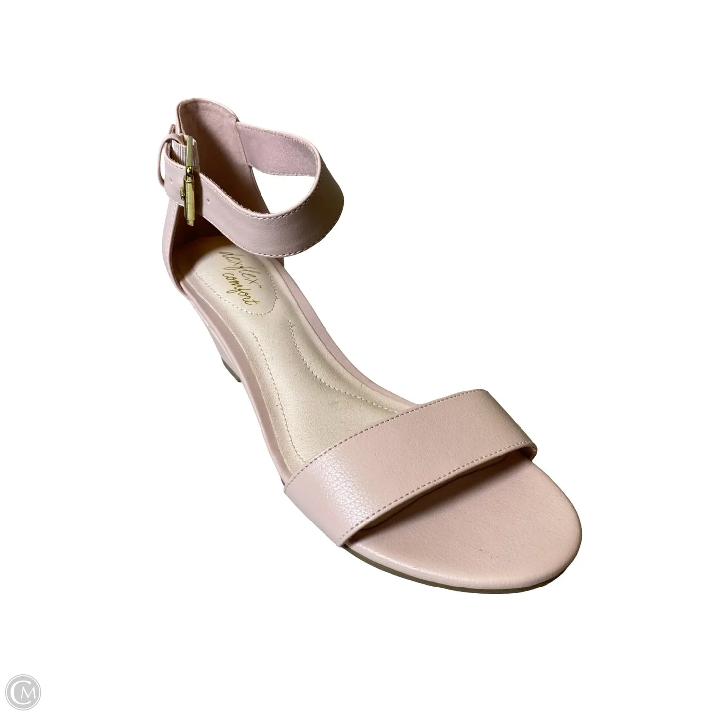Shoes Heels Wedge By Dexflex In Pink, Size: 9.5