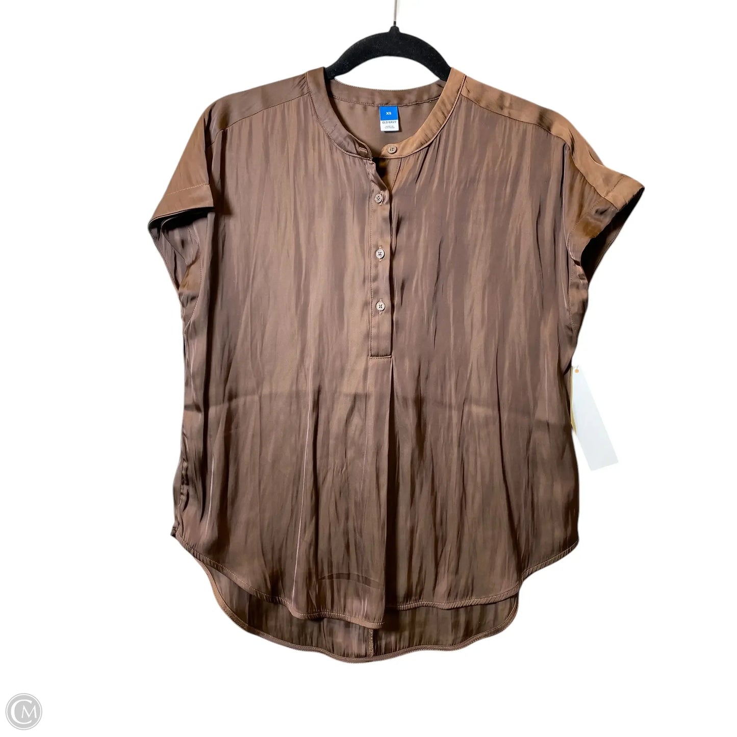 Top Short Sleeve By Old Navy In Brown, Size: Xs