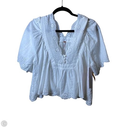 Top Short Sleeve By Free People In White, Size: Xs