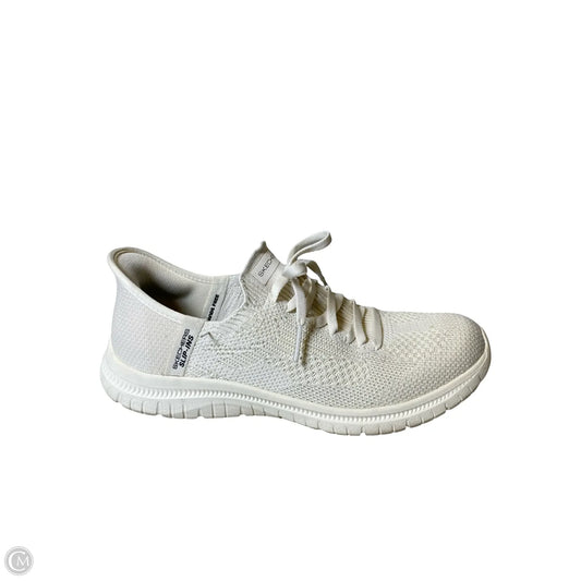 Shoes Athletic By Skechers In Cream, Size: 7