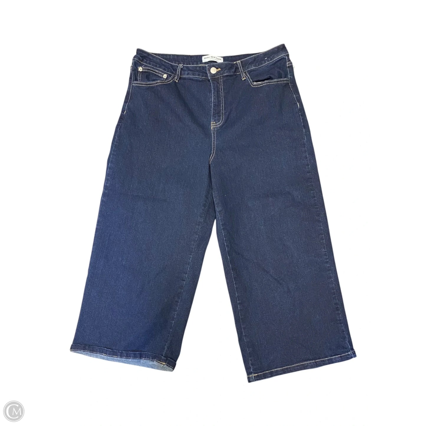 Jeans Wide Leg By Marc New York In Blue Denim, Size: 16