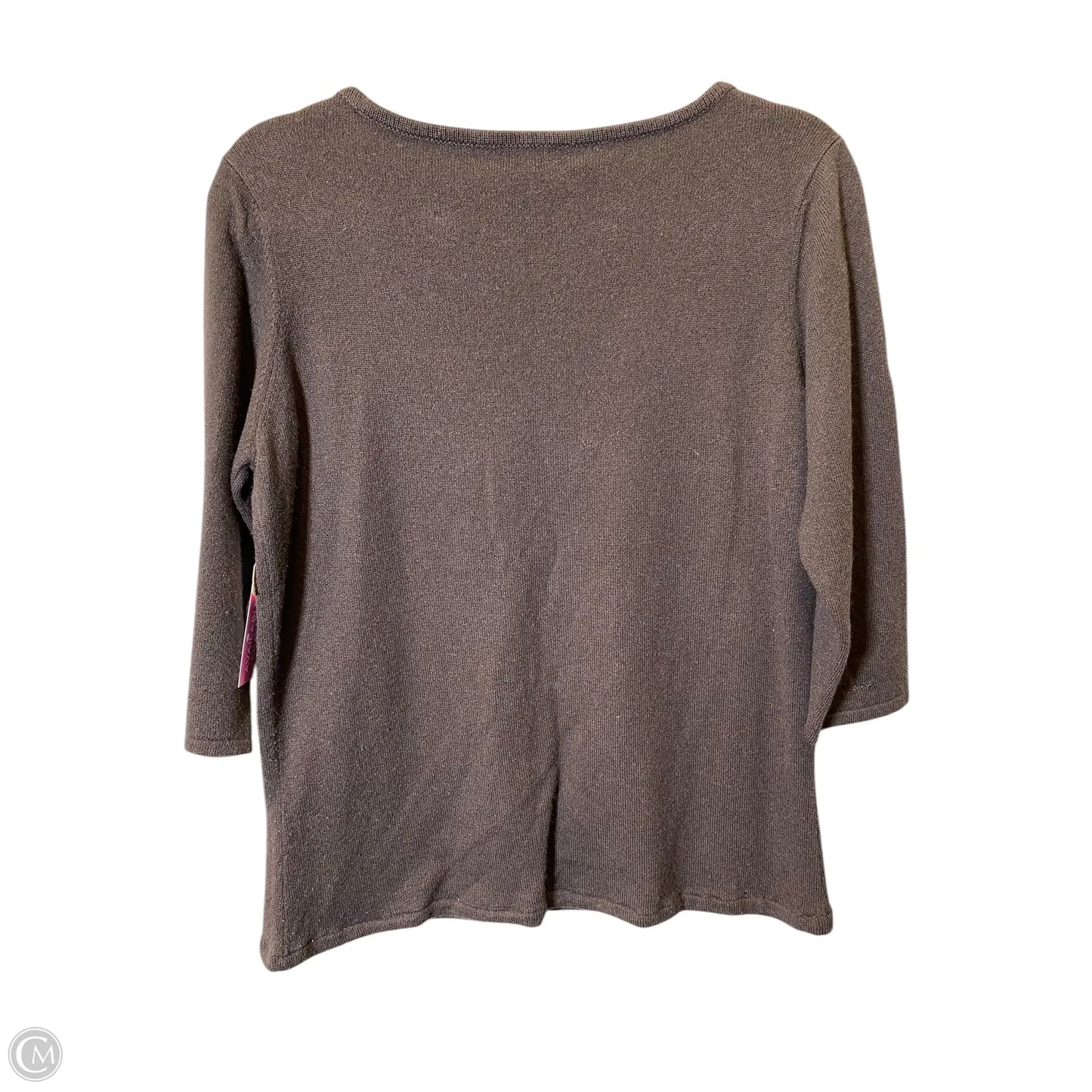 Top Long Sleeve By Cmc In Brown, Size: L