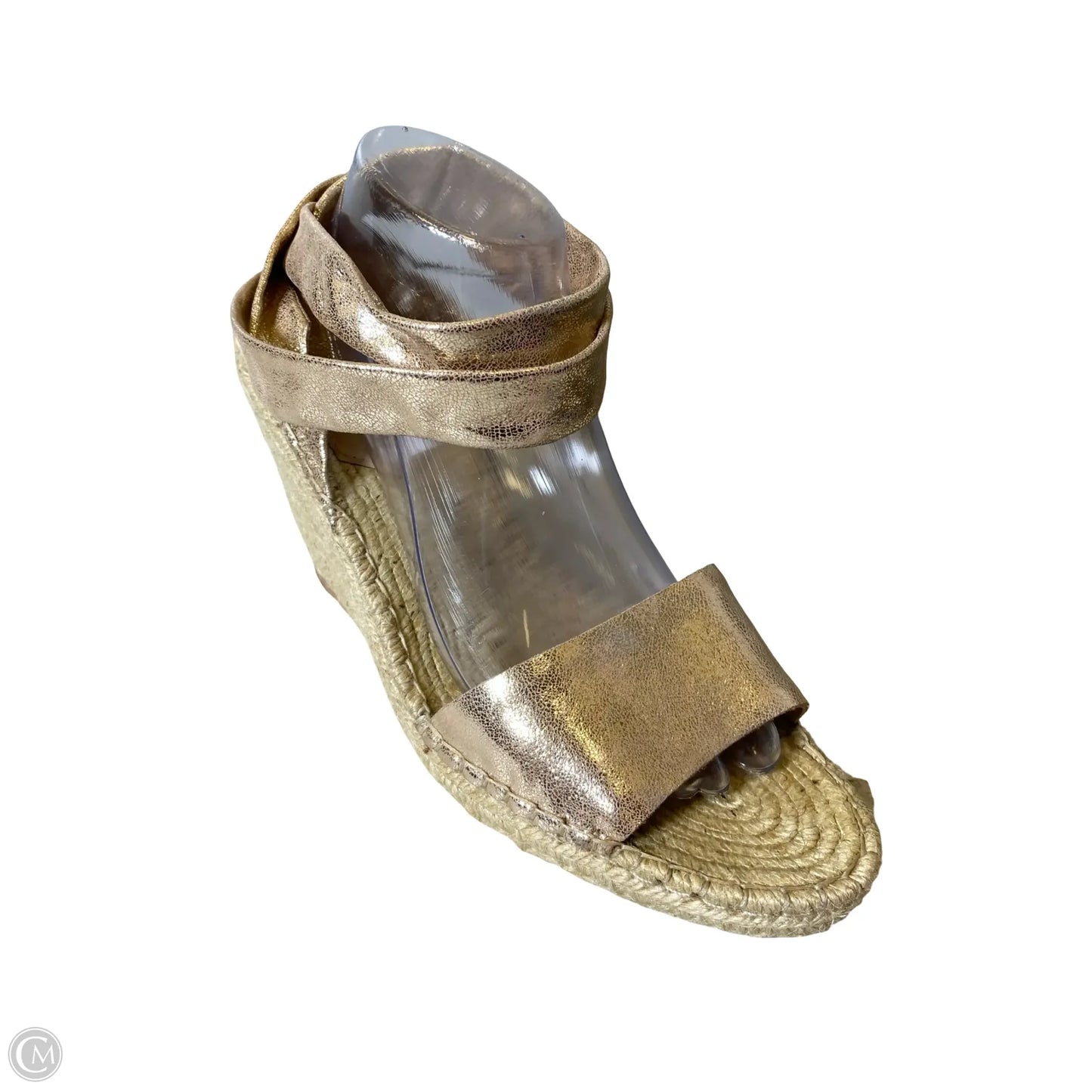 Shoes Heels Wedge By Clothes Mentor In Rose Gold, Size: 11