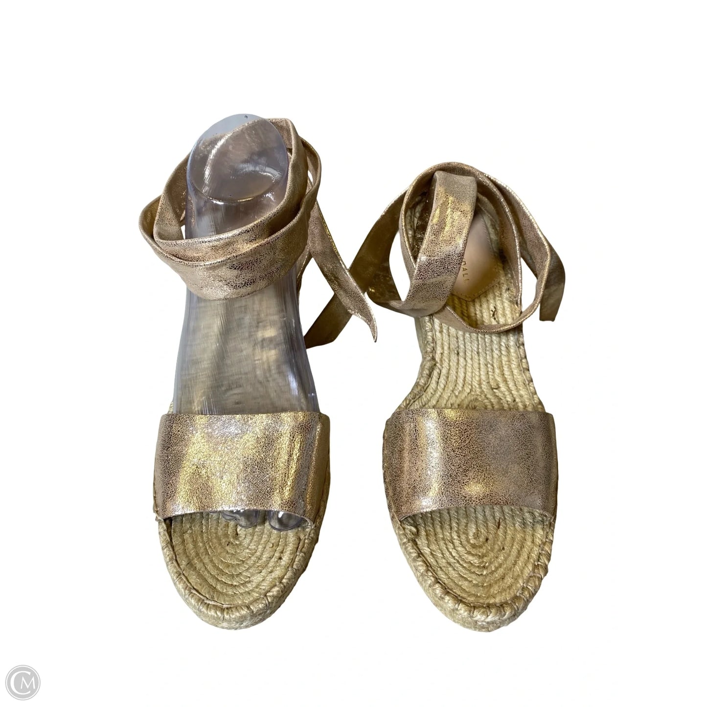 Shoes Heels Wedge By Clothes Mentor In Rose Gold, Size: 11