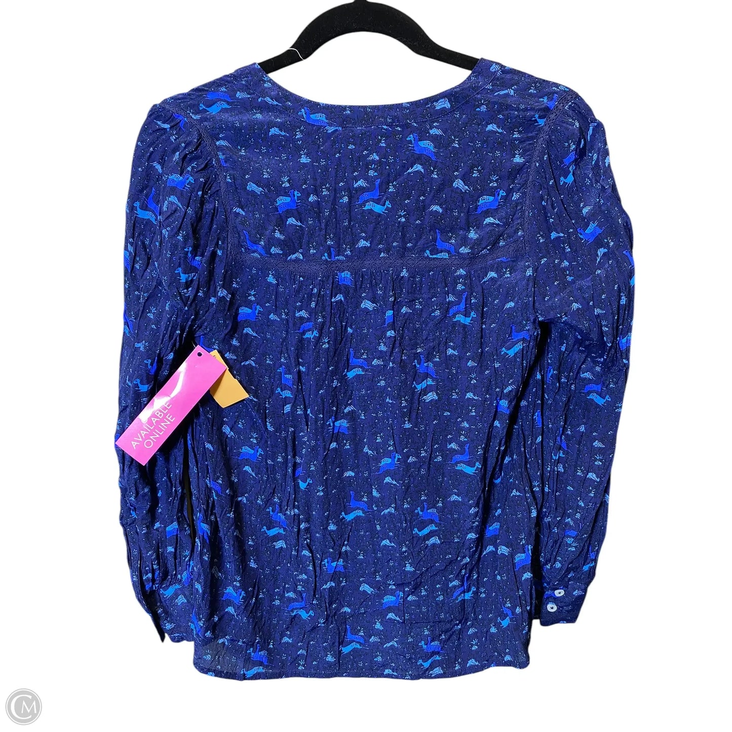 Top Long Sleeve By Lucky Brand In Blue, Size: S