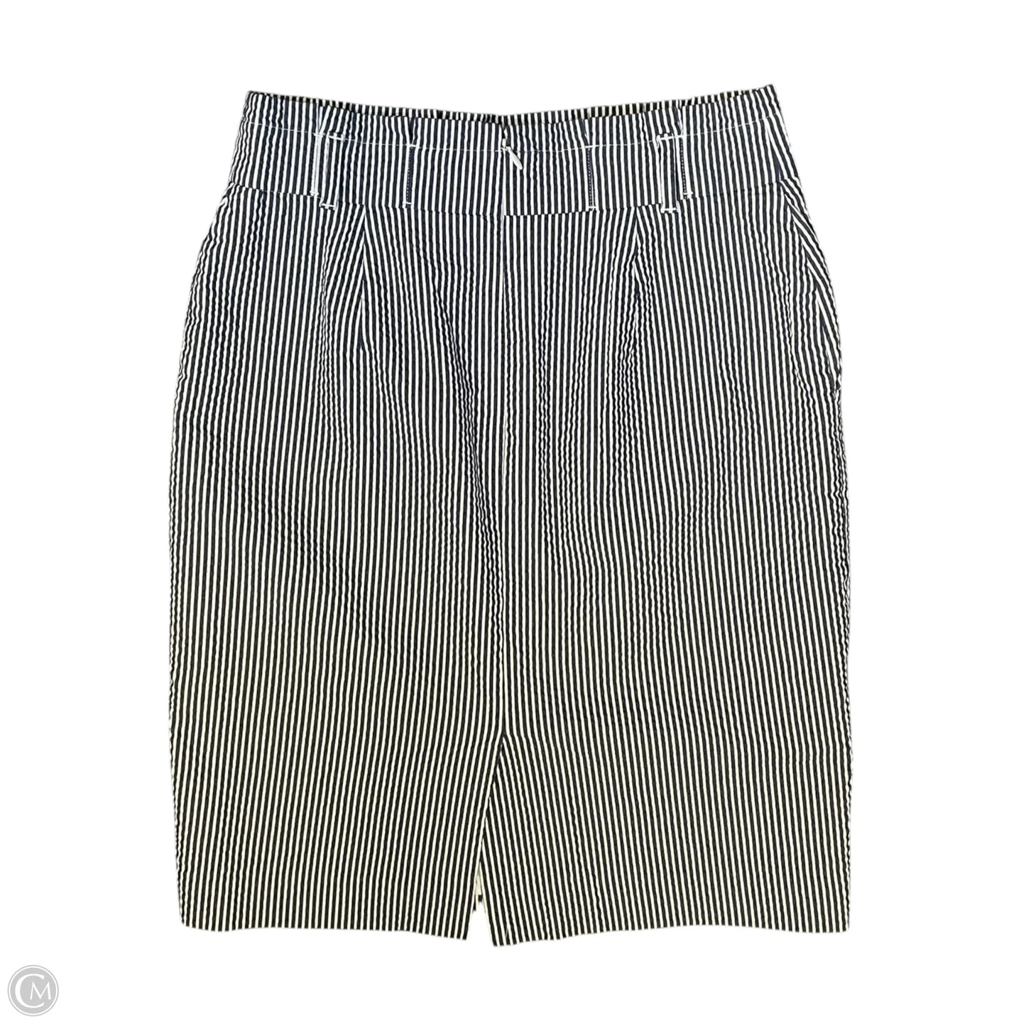 Skirt Midi By Ann Taylor In Striped Pattern, Size: 8