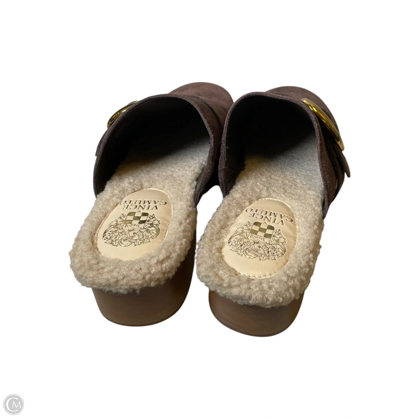 Shoes Heels Platform By Vince Camuto In Brown & Gold, Size: 8.5