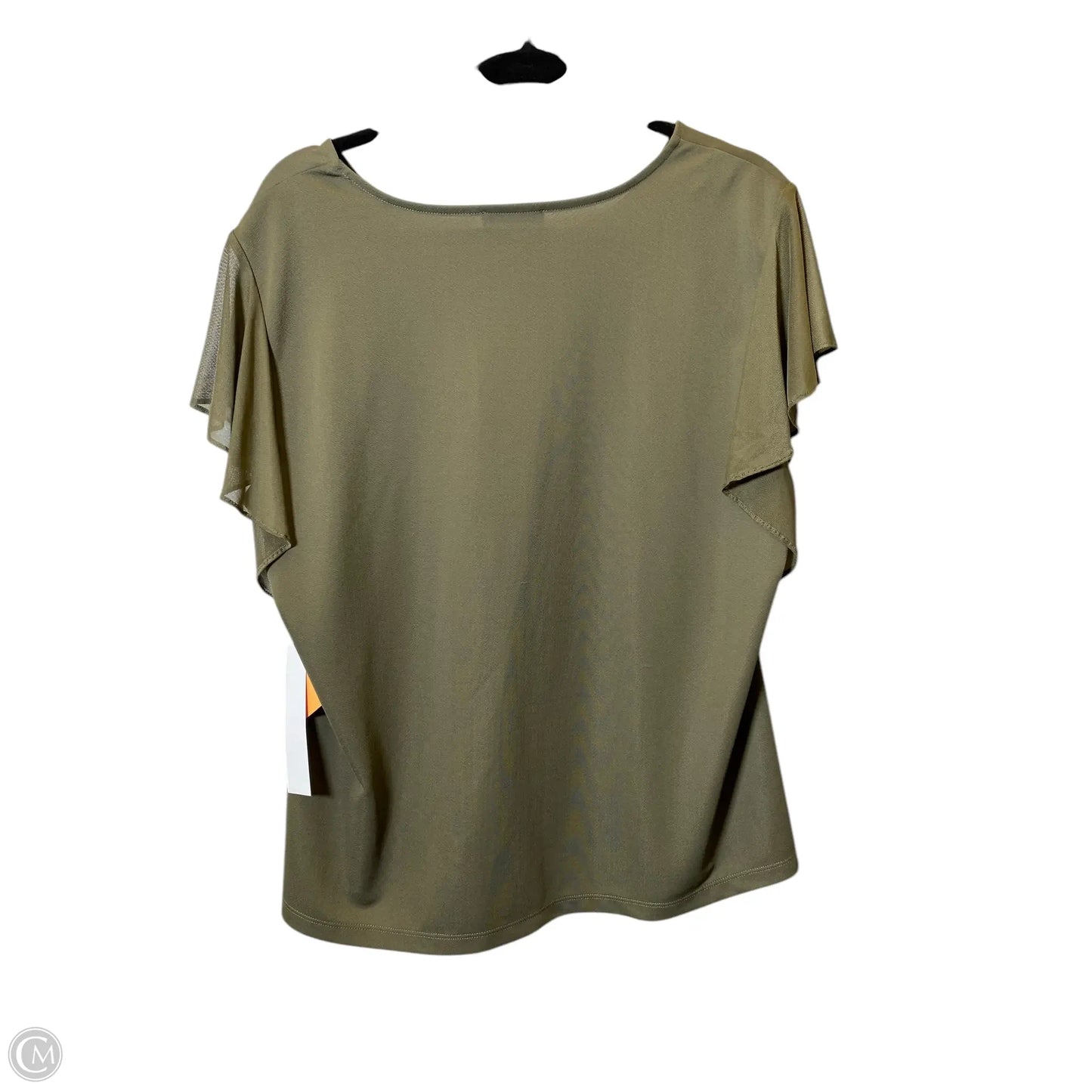 Top Short Sleeve By Calvin Klein In Green, Size: Xl