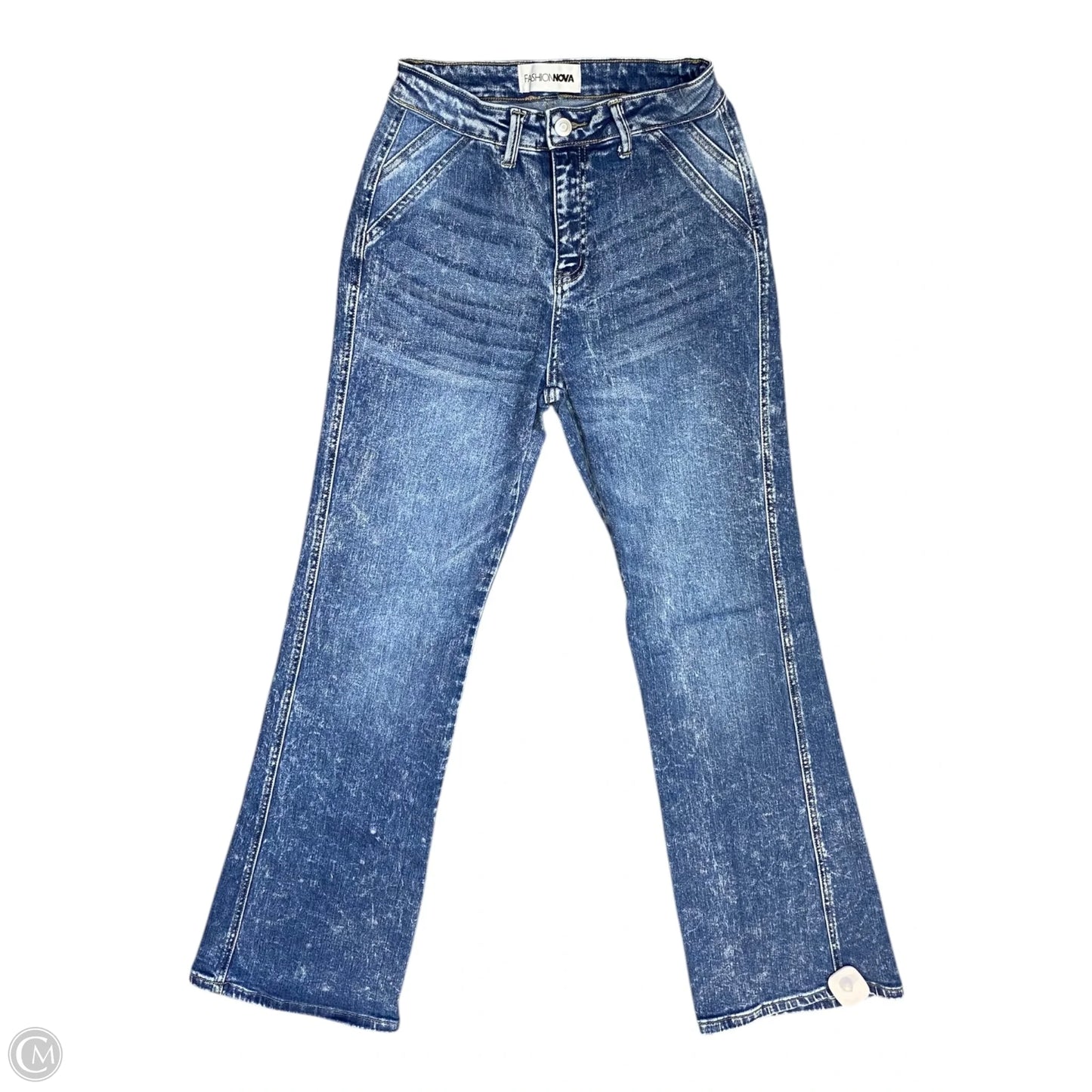 Jeans Flared By Fashion Nova In Blue, Size: 2