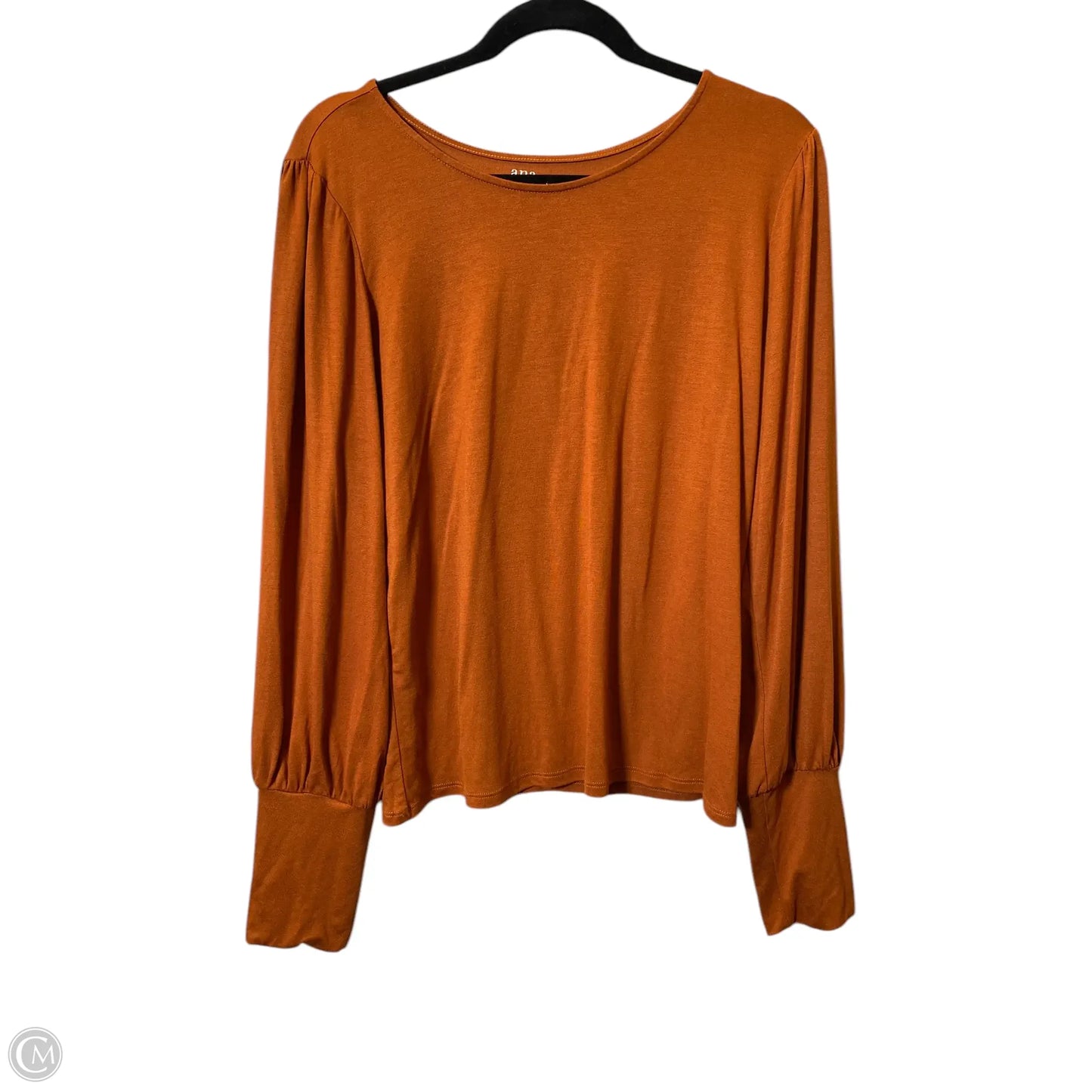 Top Long Sleeve By Ana In Orange, Size: Xxl