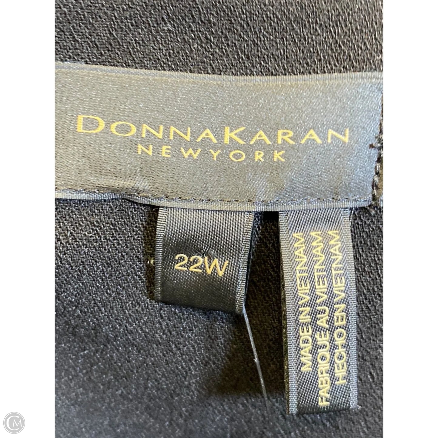 Dress Casual Maxi By Donna Karan In Black, Size: 3x