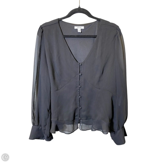 Top Long Sleeve By Nine West In Black, Size: Xl