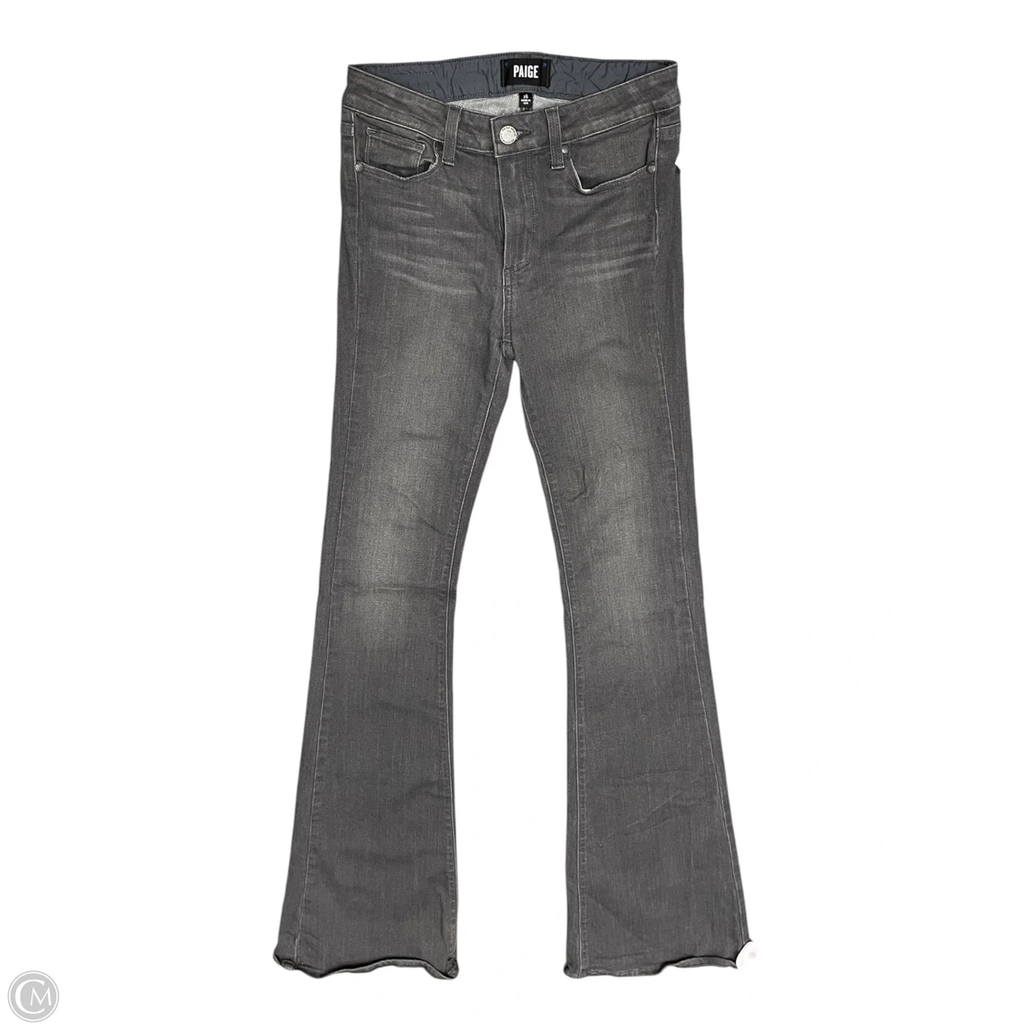 Jeans Flared By Paige In Grey, Size: 2
