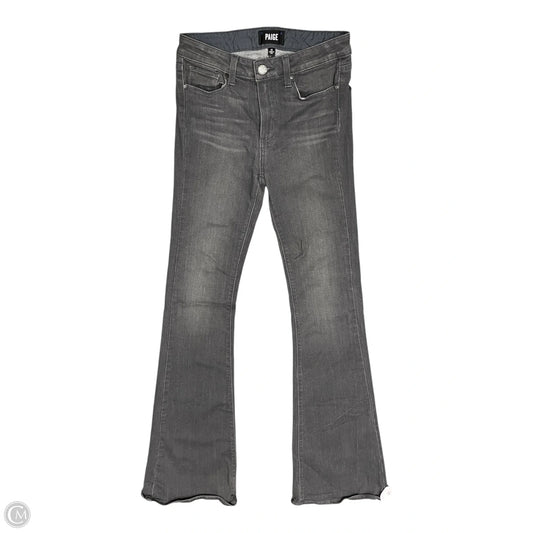 Jeans Flared By Paige In Grey, Size: 2