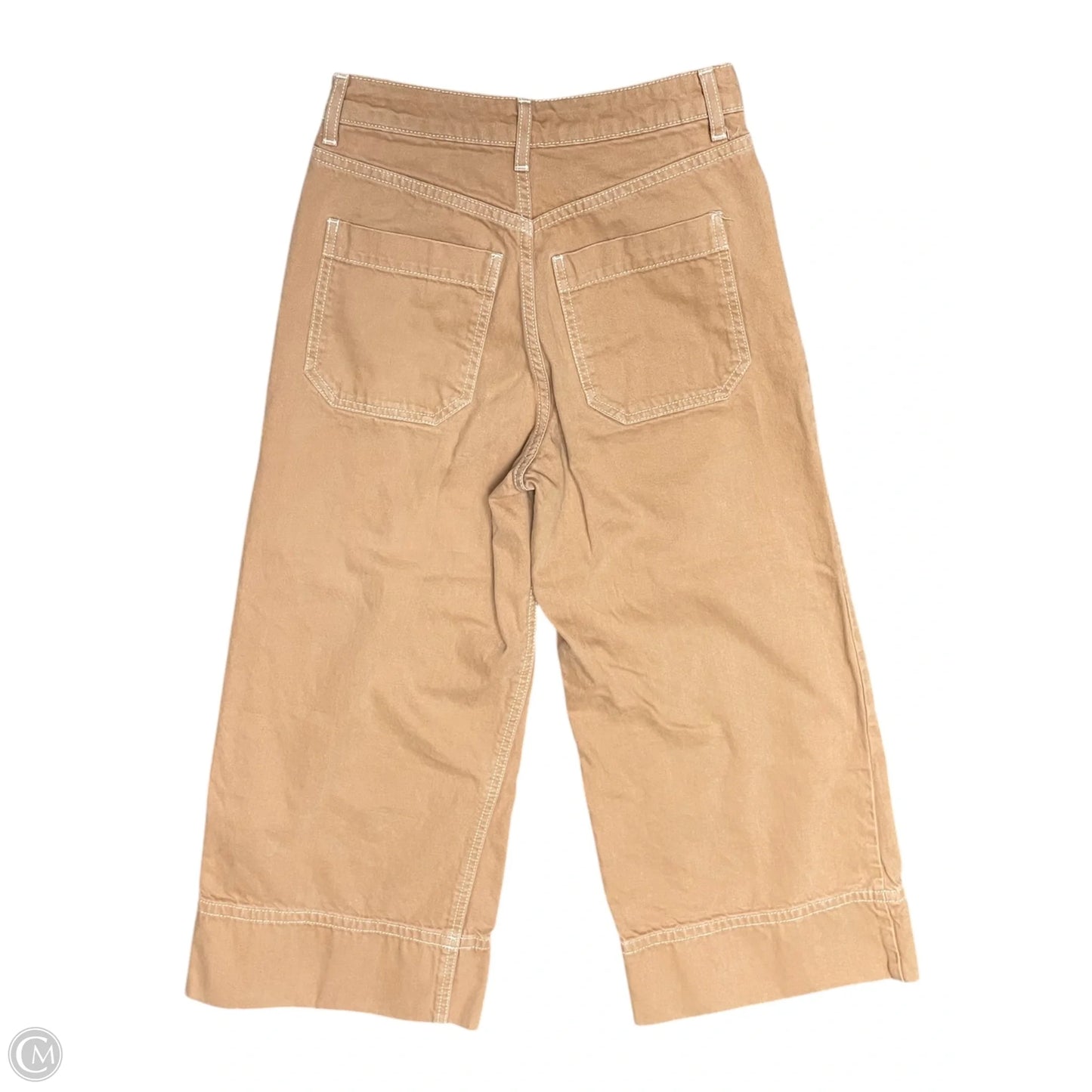 Jeans Cropped By Topshop In Orange, Size: 2