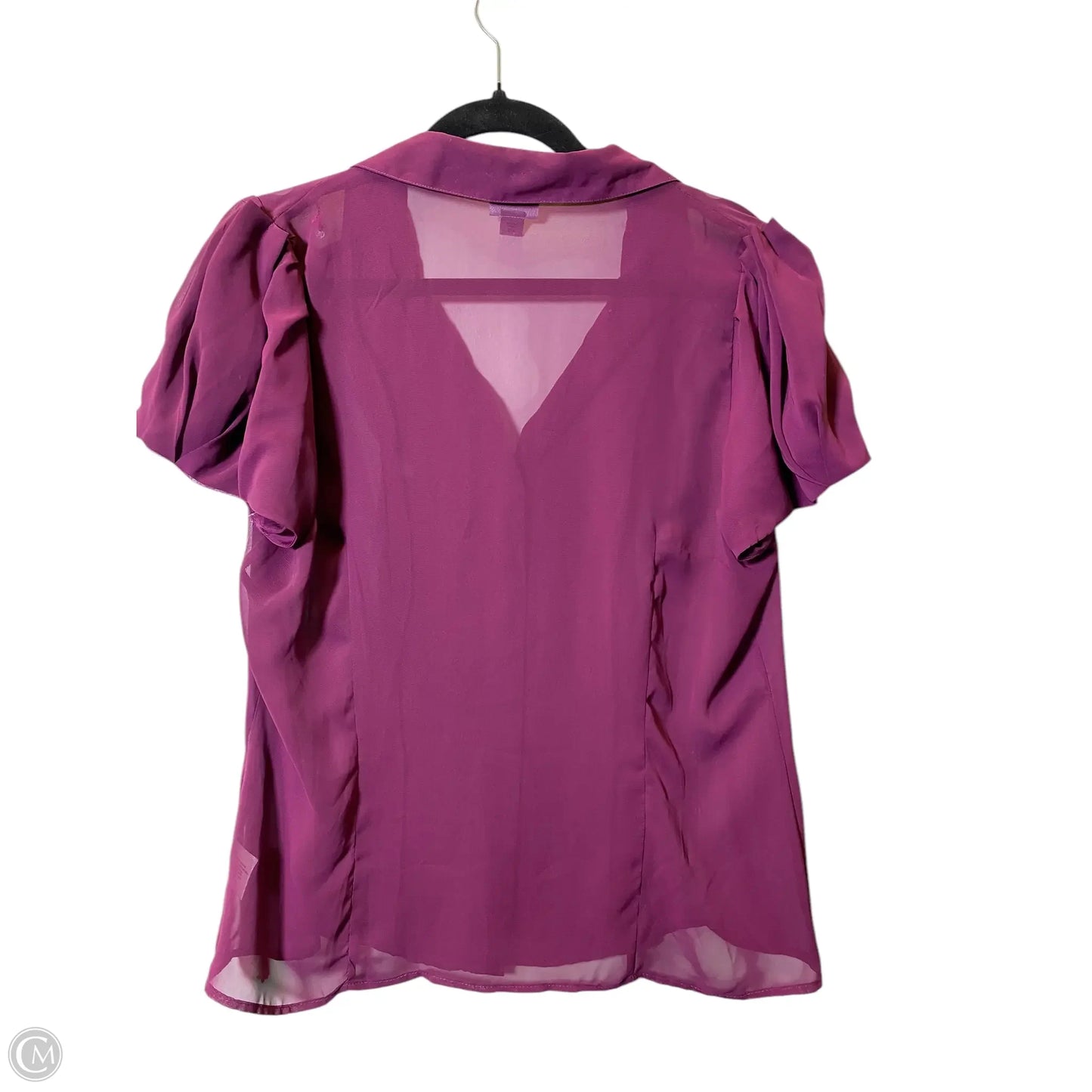 Top Short Sleeve By Worthington In Purple, Size: Xl