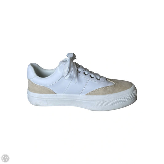 Shoes Athletic By J Slides In Cream & White, Size: 8