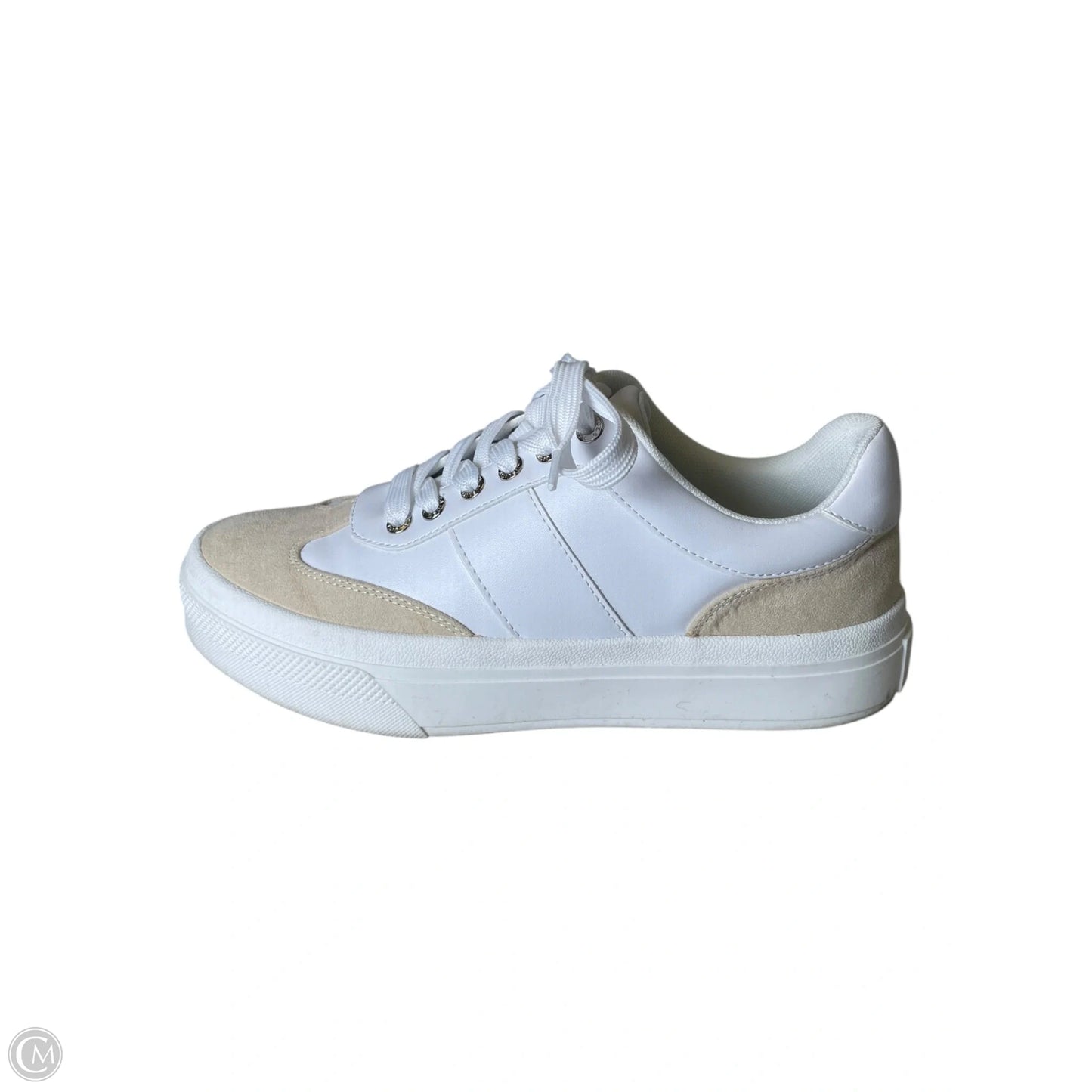 Shoes Athletic By J Slides In Cream & White, Size: 8