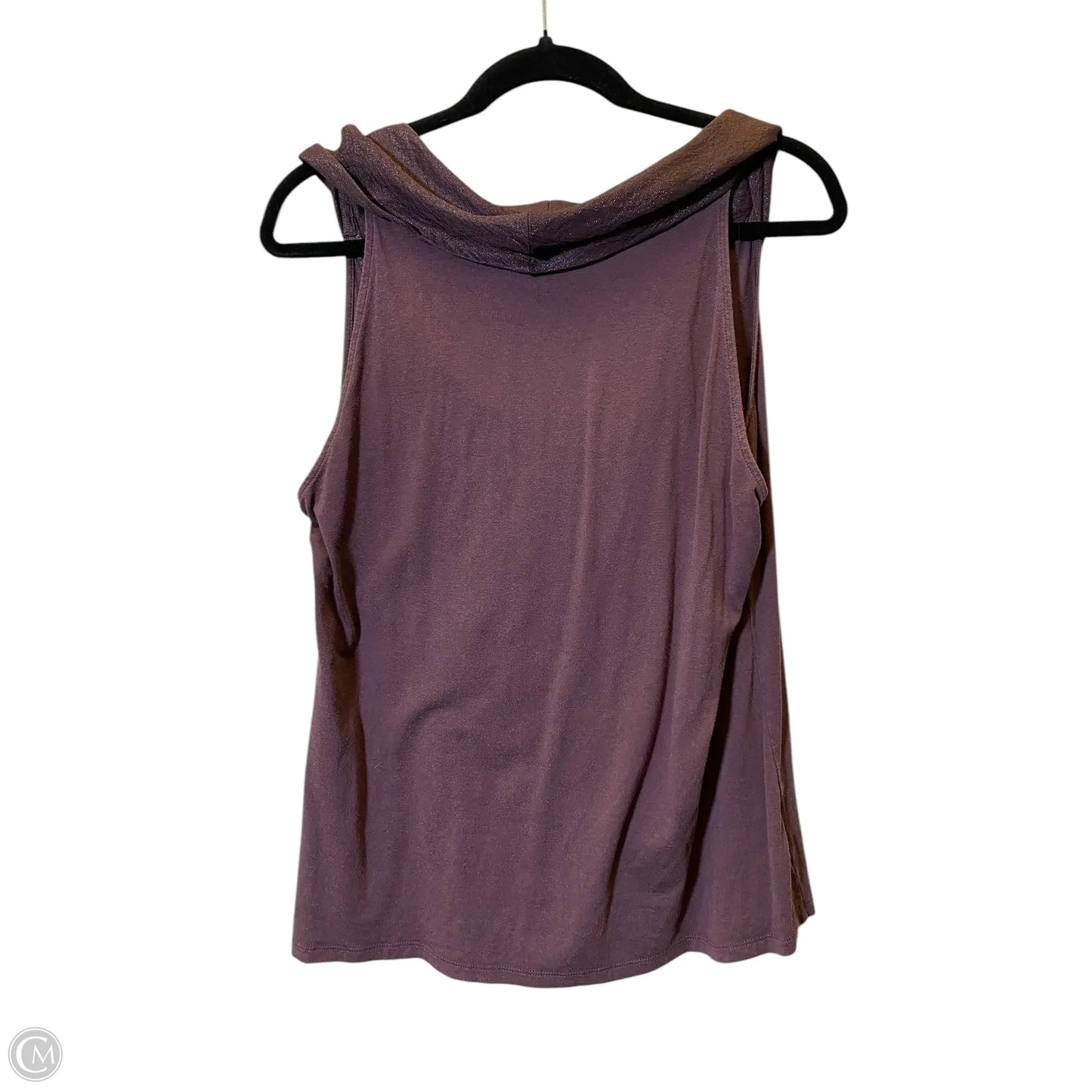 Top Short Sleeve By Ann Taylor In Purple, Size: Xl