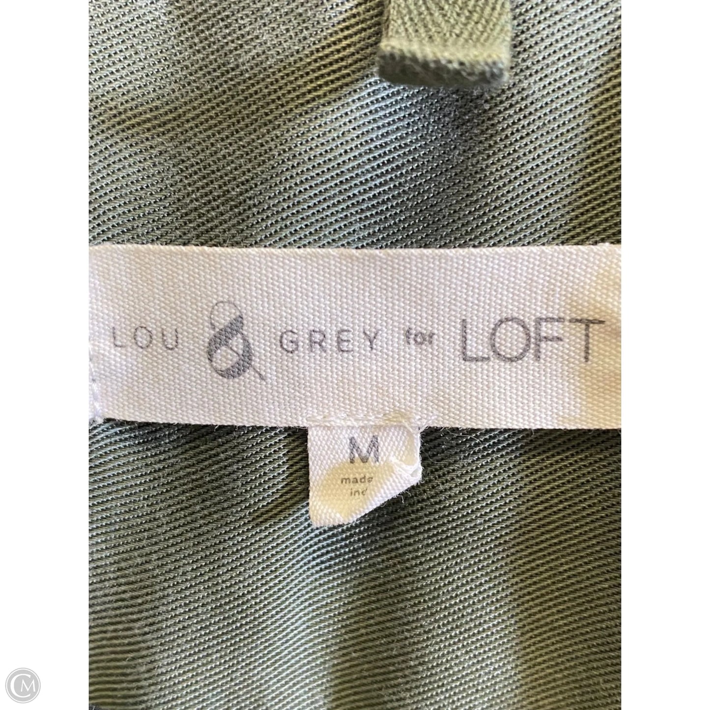 Blouse Short Sleeve By Loft In Green, Size: M