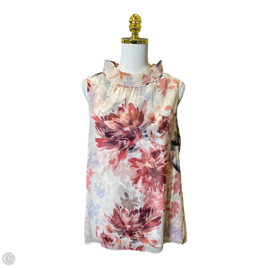 Blouse Sleeveless By White House Black Market In Multi-colored, Size: M