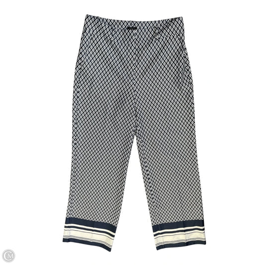Pants Wide Leg By Ann Taylor In Blue & White, Size: 0
