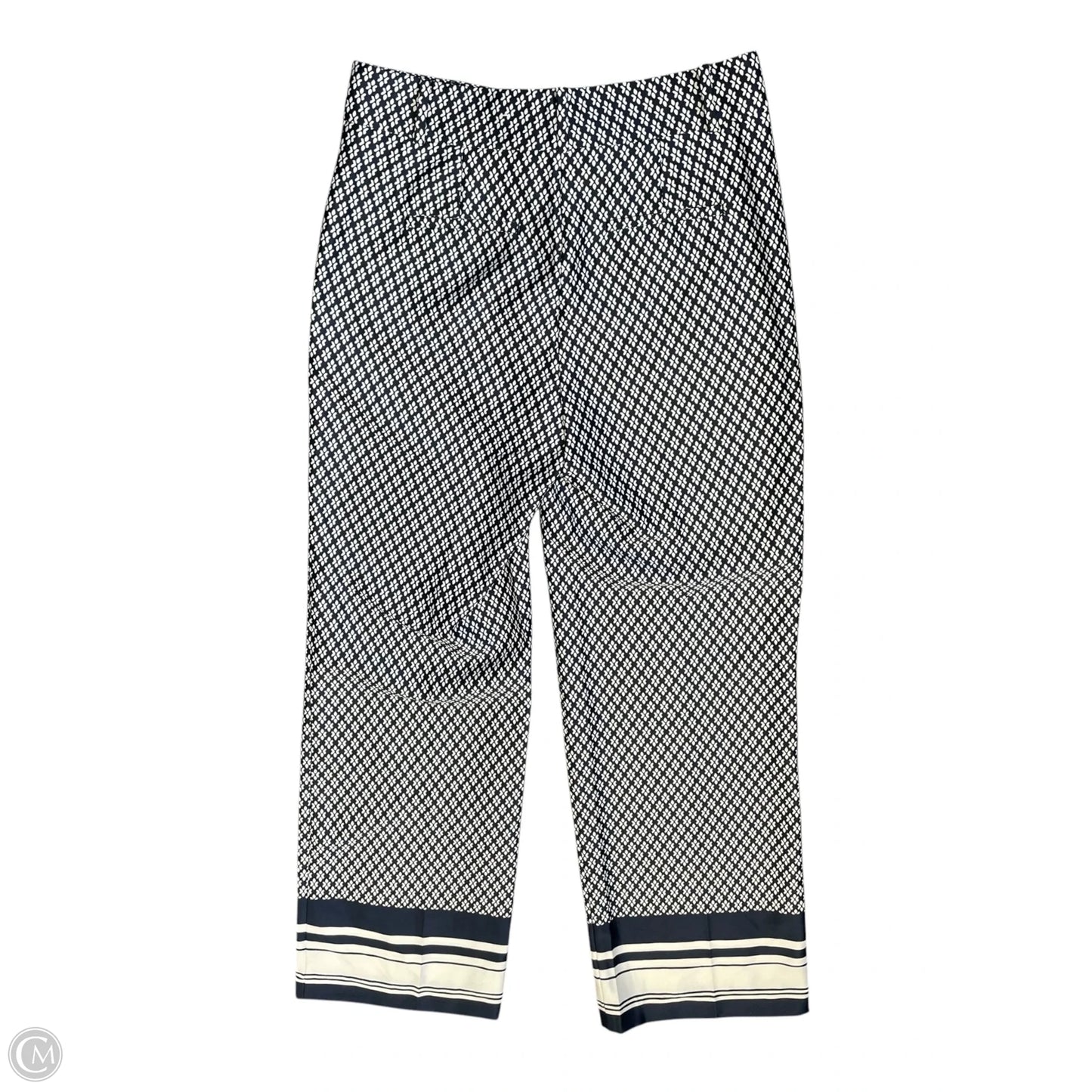 Pants Wide Leg By Ann Taylor In Blue & White, Size: 0