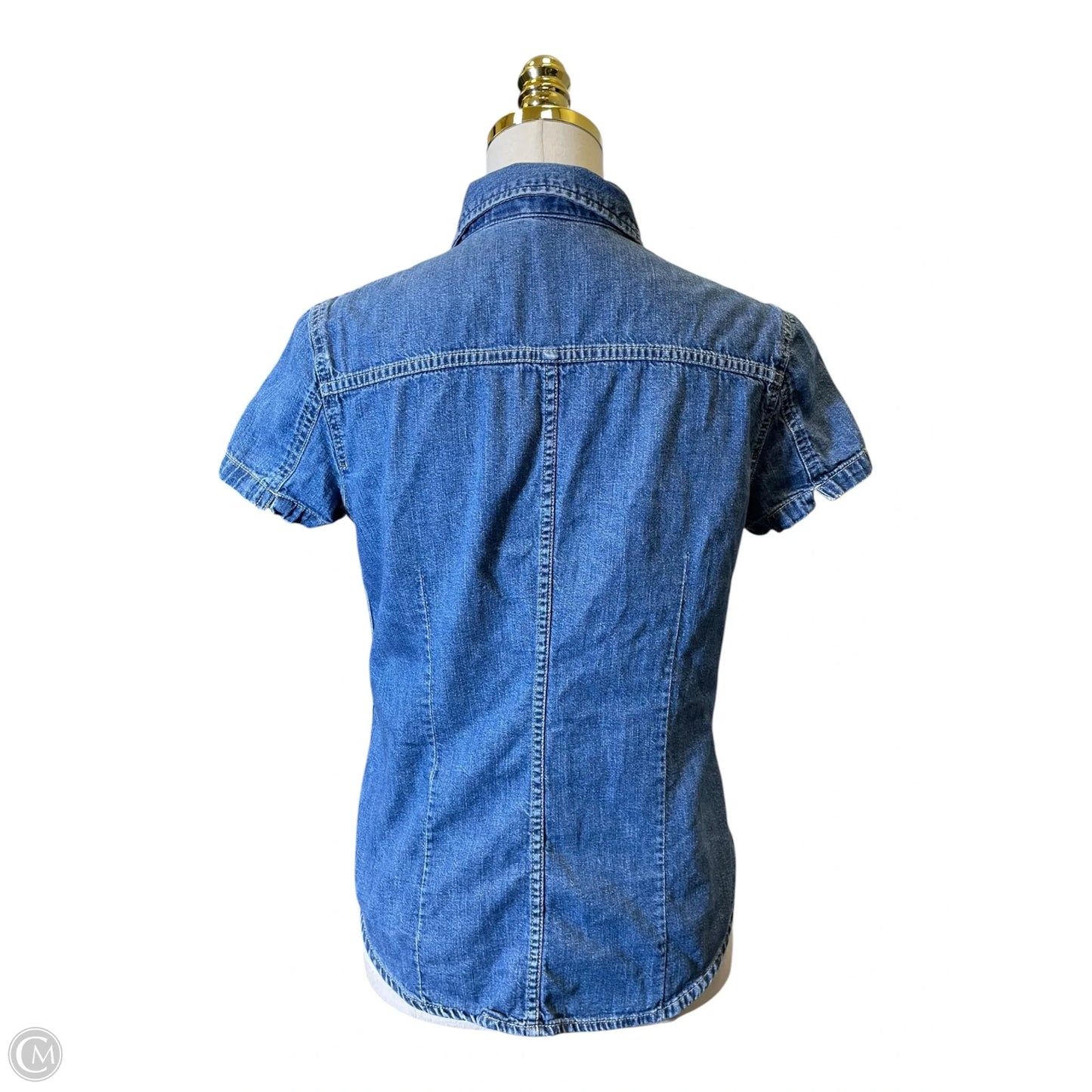 Top Short Sleeve By Gap In Blue, Size: S